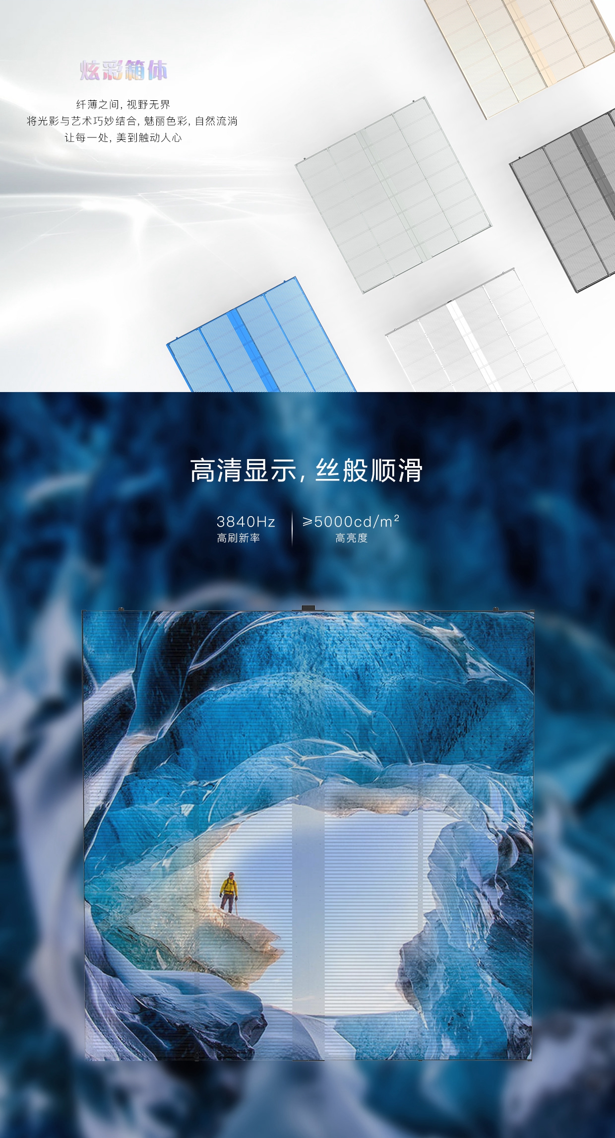 橱窗格栅LED屏(图2)